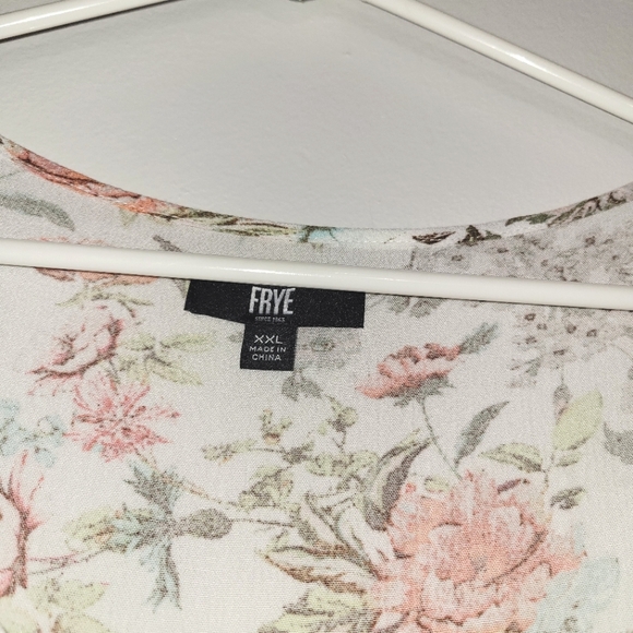 Frye Floral Easy Button Front Midi Dress XXL - Picture 7 of 13